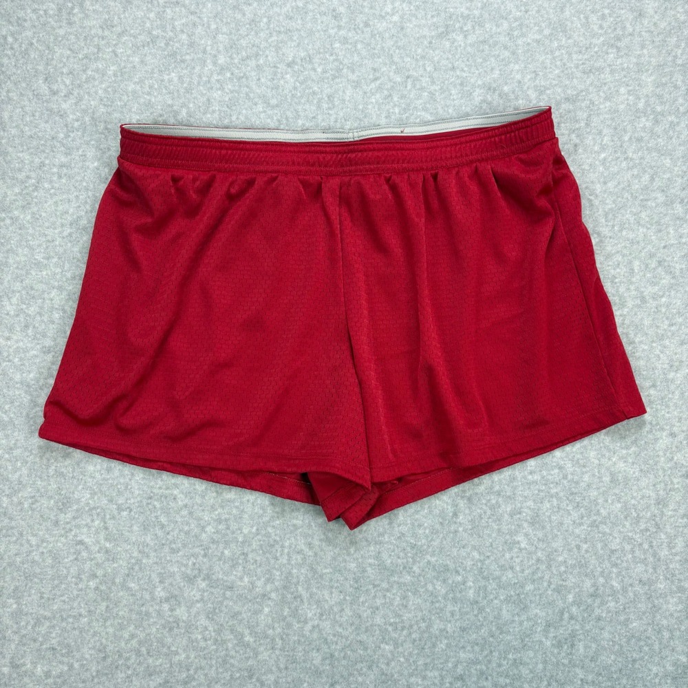 Champion Mesh Shorts Mens XL Red‎ Athletic Running Gym Basketball Track Retro